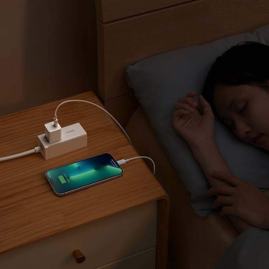 Củ sạc nhanh Baseus GaN5 Fast Charger 1C 20W CCGP130002 màu trắng chính hãng